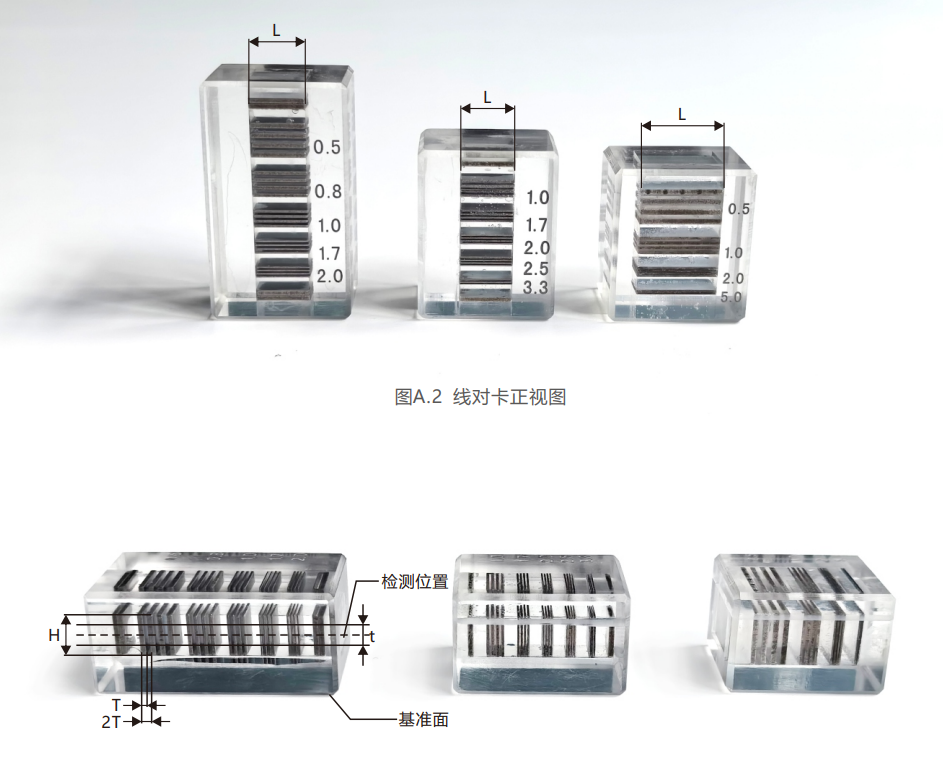 工業(yè)CT空間分辨率測試卡JJF 1596-2016